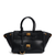 Barcelo Leather Bag Small. Жіноча сумка чорна з золотою фурнітурою з натуральної шкіри BLBS1 фото