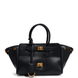 Barcelo Leather Bag Small. Жіноча сумка чорна з золотою фурнітурою з натуральної шкіри BLBS1 фото 1