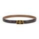 Leather Belt #10. Ремінець темно-коричневий з натуральної шкіри з золотою фурнітурою BELT#10-3 фото