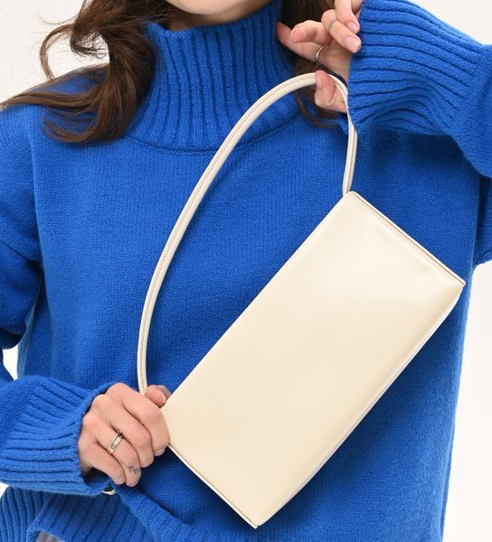 Cannes Leather Bag. Жіноча сумка молочна з натуральної шкіри CLB4 фото