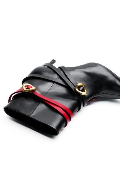 Leather Belt #13. Ремінець чорний з натуральної шкіри з золотою фурнітурою BELT#13-1 фото