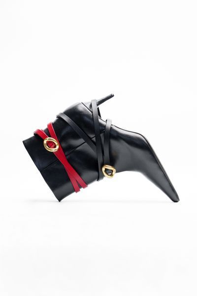 Leather Belt #13. Ремінець чорний з натуральної шкіри з золотою фурнітурою BELT#13-1 фото