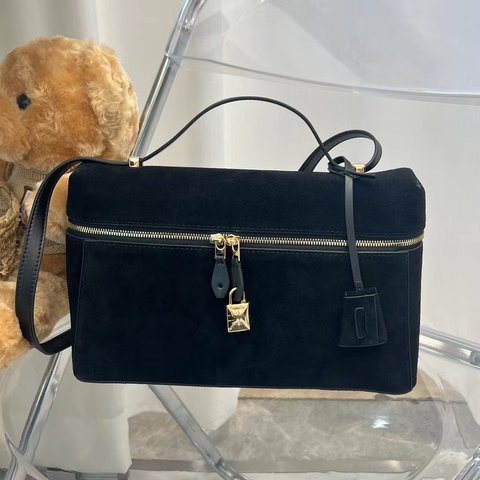 Sydney Suede Bag. Жіноча сумка чорна з натуральної замші SSB5 фото