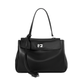 Rodeo Bag Small. Жіноча сумка чорна зі срібною фурнітурою з натуральної шкіри RBS фото 1