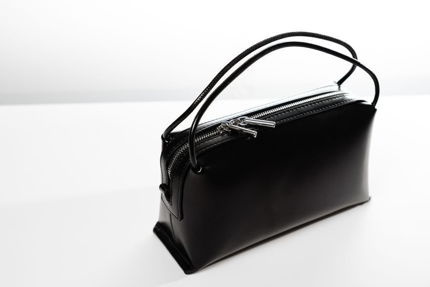 Avenzo Leather Bag. Жіноча сумка чорна з натуральної шкіри AVZ1 фото