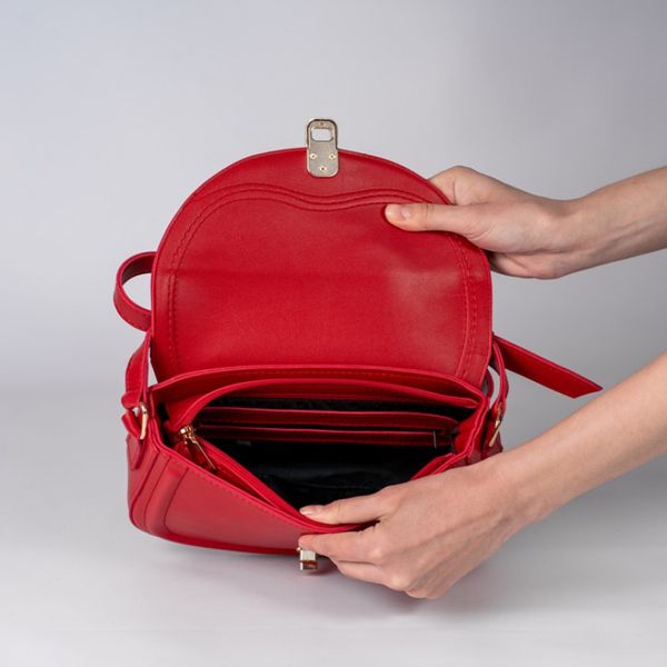 Mini Trapeze Red Bag. Жіноча сумка червона MTRB1 фото