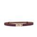 Leather Belt #7. Ремінець бордовий з натуральної шкіри з золотою фурнітурою BELT#7-7 фото 1