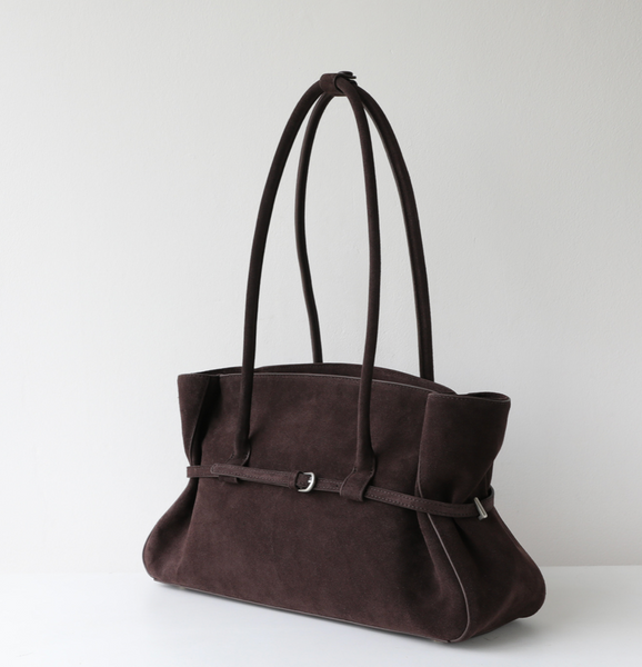 Liora Suede Bag. Жіноча сумка коричнева в натуральній замші  [Передзамовлення. Надходження з 7 вересня]  LIOS1 фото
