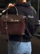 Arosa Suede-Leather Bag. Жіноча сумка темно-коричнева з натуральної замші і шкіри ARO1 фото 4
