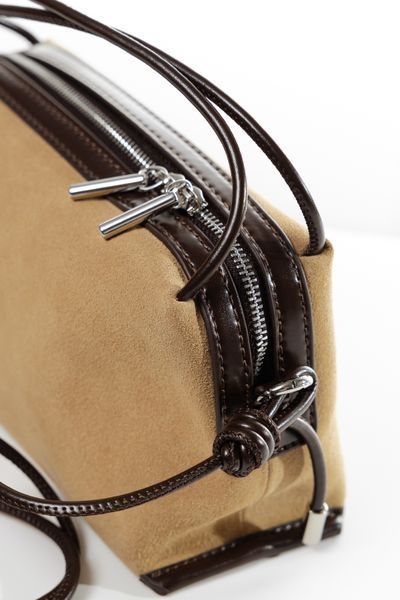 Avenzo Suede Bag. Жіноча сумка бежева з натуральної замші AVZ2 фото