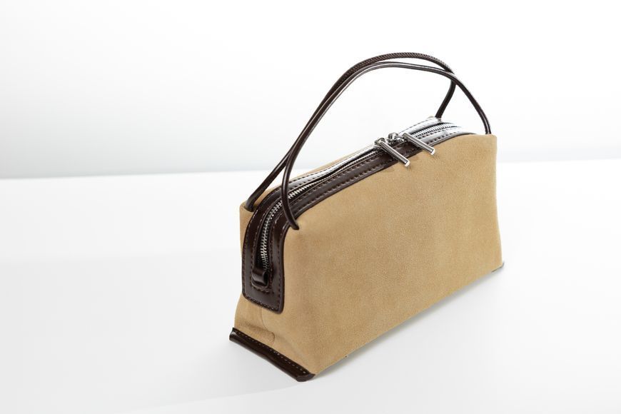 Avenzo Suede Bag. Жіноча сумка бежева з натуральної замші AVZ2 фото