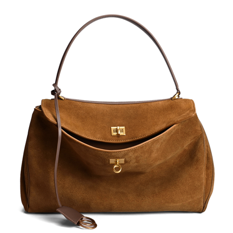 Rodeo Suede Bag Medium. Жіноча сумка світло-коричнева з натуральної замші RSUB4 фото