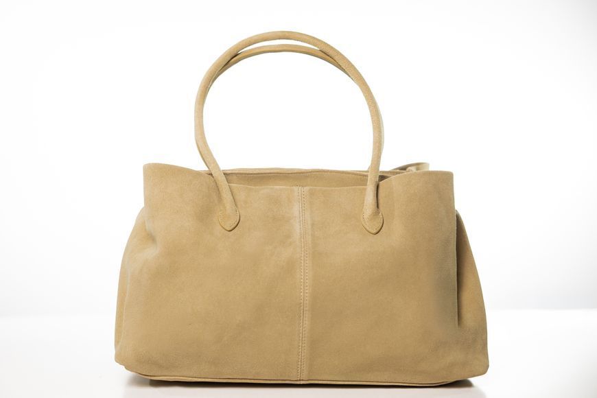 Tivoli Suede Bag. Жіноча сумка бежева з натуральної замші TVL2 фото