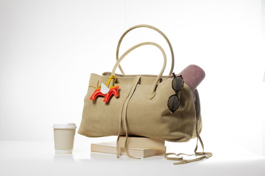 Tivoli Suede Bag. Жіноча сумка бежева з натуральної замші TVL2 фото