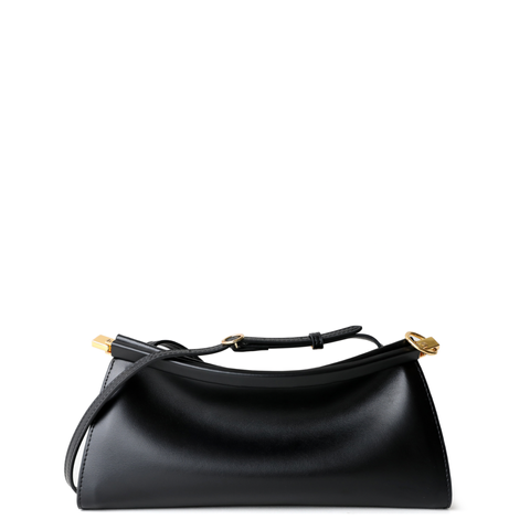 Bergamo Leather Baguette Bag. Жіноча сумочка чорна з натуральної шкіри BRGM2 фото