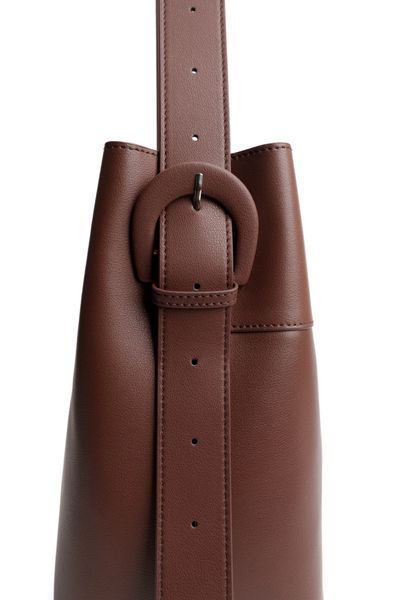 Luca Leather Bag Medium. Жіноча сумка темно-коричнева з натуральної шкіри LLBM1 фото
