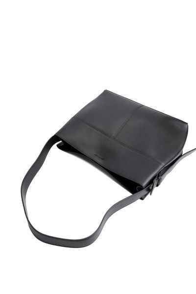 Luca Leather Bag Medium. Жіноча сумка чорна з натуральної шкіри LLBM2 фото