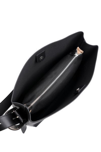 Luca Leather Bag Medium. Жіноча сумка чорна з натуральної шкіри LLBM2 фото