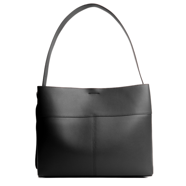 Luca Leather Bag Medium. Жіноча сумка чорна з натуральної шкіри LLBM2 фото