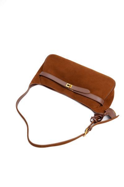 Bel Air Suede Bag. Жіноча сумка коричнева з натуральної замші SUBAB2 фото