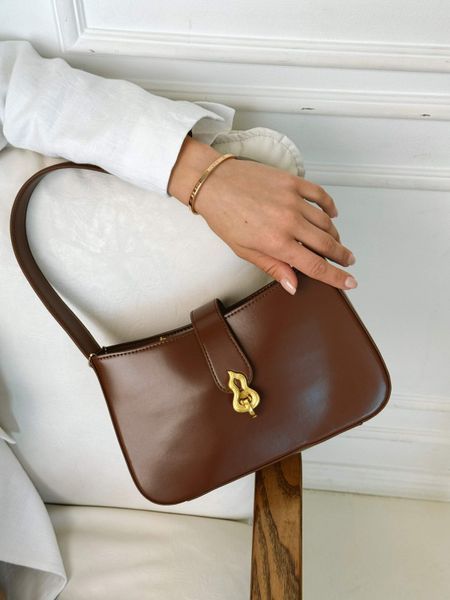 Richmond Bag. Жіноча сумка коричнева з натуральної шкіри RIB2 фото