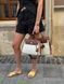 Kaya Leather Bag Large. Жіноча сумка з натуральної шкіри коричнева з білим  [Передзамовлення. Надходження з 27-го травня]  KALEB1 фото 3