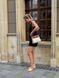 Kaya Leather Bag Small. Жіноча сумка з натуральної шкіри коричнева з білим  [Передзамовлення. Надходження з 13 червня]  KALEB2 фото 2