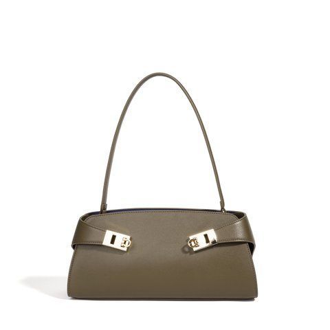 Annecy Leather Bag. Жіноча сумка оливкова з натуральної шкіри ANNLB3 фото