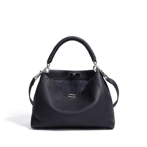 Brittany Leather Bag. Жіноча сумка чорна з натуральної шкіри BRLB1 фото