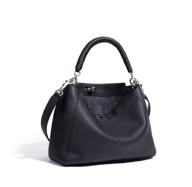 Brittany Leather Bag. Жіноча сумка чорна з натуральної шкіри BRLB1 фото