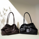 Verona Leather Bag. Жіноча сумка чорна з натуральної шкіри VELB2 фото 9