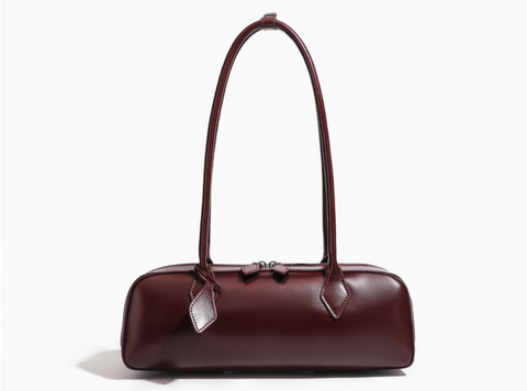 Portofino Leather Bag. Жіноча сумка бордова з натуральної шкіри PORTLB1 фото