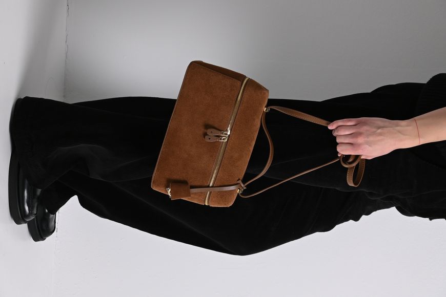 copy_Sydney Suede Bag, Brown, 1889