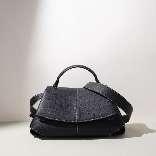 Fuji Leather Bag. Жіноча сумка чорна з натуральної шкіри FULB1 фото