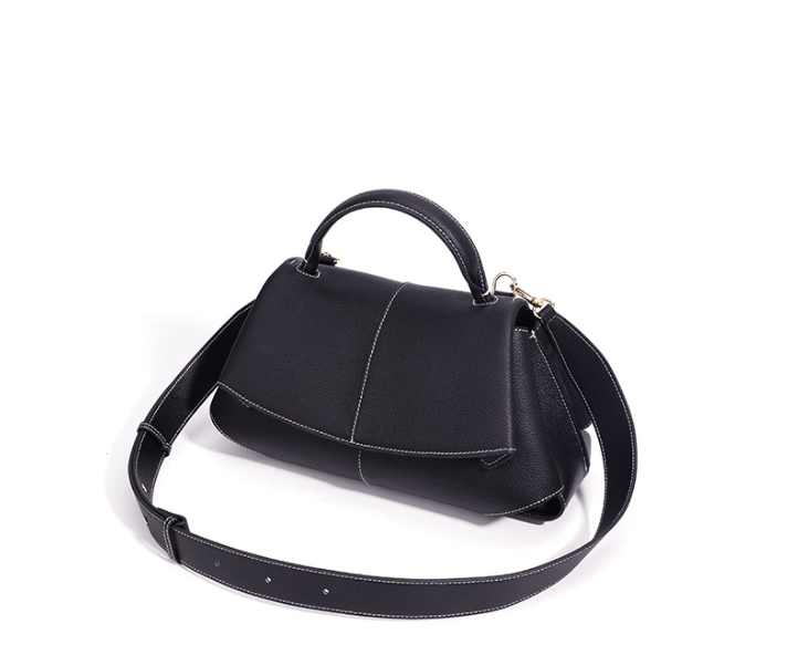 Fuji Leather Bag. Жіноча сумка чорна з натуральної шкіри FULB1 фото