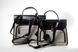 Kaya Leather Bag Small. Жіноча сумка з натуральної шкіри коричнева з білим KALEB2 фото 12