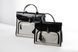 Kaya Leather Bag Small. Жіноча сумка з натуральної шкіри коричнева з білим KALEB2 фото 11