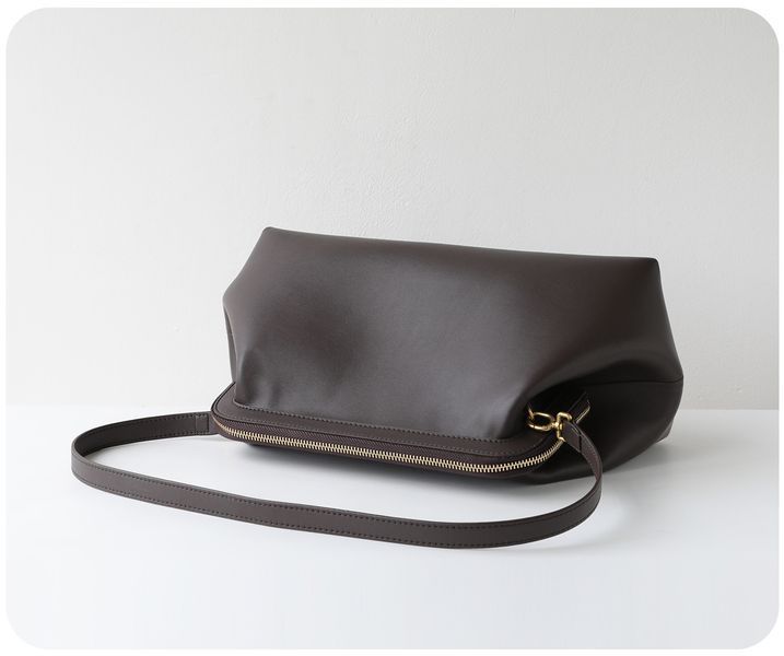Etna Leather Bag. Жіноча сумка темно-коричнева з натуральної шкіри ETLB1 фото