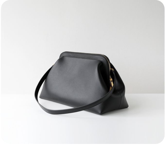 Etna Leather Bag. Жіноча сумка чорна з натуральної шкіри ETLB2 фото