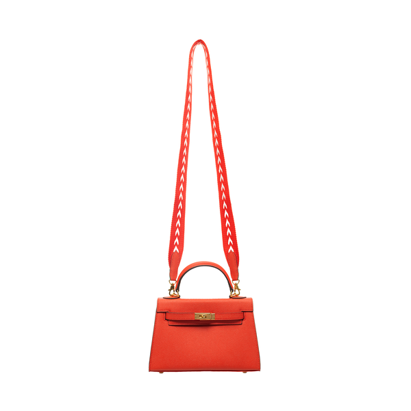 Mini Kelly Leather Bag. Жіноча сумка червона з натуральної шкіри MKLB фото