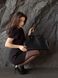 Rhodes Leather Bag. Жіноча сумка чорна з натуральної шкіри RDLB1 фото 5