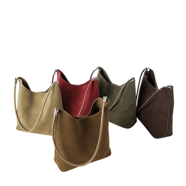 Ravenna Suede Bag. Жіноча сумка темно-коричнева з натуральної замші RASB2 фото