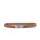 Leather Belt #7. Ремінець карамельний з натуральної шкіри зі срібною фурнітурою BELT#7-4 фото 1