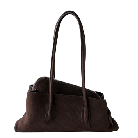 Oxford Leather Bag. Жіноча сумка темно-коричнева з натуральної шкіри OXFL1 фото
