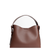 Luca Leather Bag Small. Жіноча сумка темно-коричнева з натуральної шкіри LLBS1 фото