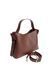 Luca Leather Bag Small. Жіноча сумка темно-коричнева з натуральної шкіри LLBS1 фото 3