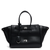 Barcelo Leather Bag Large. Жіноча сумка чорна зі срібною фурнітурою з натуральної шкіри BLBL2 фото
