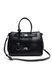 Barcelo Leather Bag Large. Жіноча сумка чорна зі срібною фурнітурою з натуральної шкіри BLBL2 фото 3