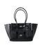Barcelo Leather Bag Large. Жіноча сумка чорна зі срібною фурнітурою з натуральної шкіри BLBL2 фото 2