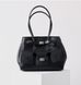 Barcelo Leather Bag Large. Жіноча сумка чорна зі срібною фурнітурою з натуральної шкіри BLBL2 фото 11